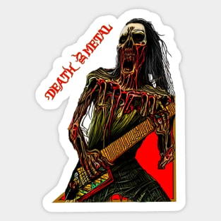 Death By Metal Sticker